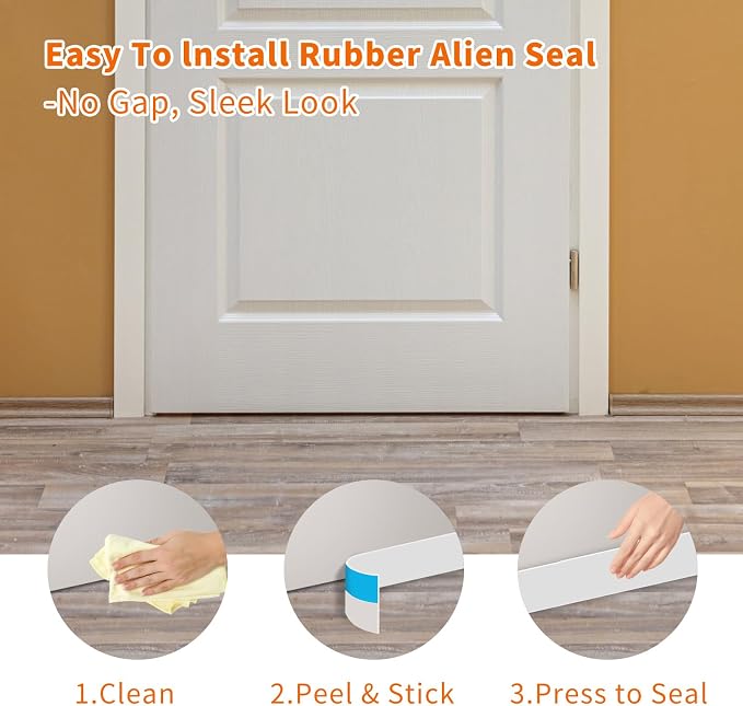 T-Shaped Rubber Weather Stripping Door Seal Extra Thick 2mm, 2 in x 50 Ft - Image 7