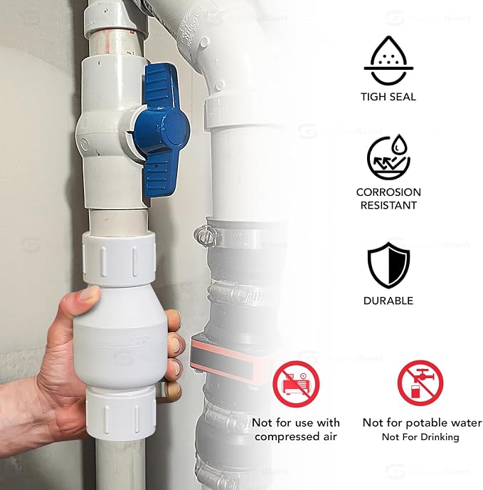 Midline Valve 4I2U114 PVC Inline Check Valve - Image 5