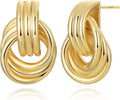 14K Gold Earring Cross Waterdrop Butterfly Heart Knot Earrings for Women Gold Silver Cross Leverback Drop Gold Silver Teardrop Hoop Dangle Earring White Gold Dangle Drop Earring