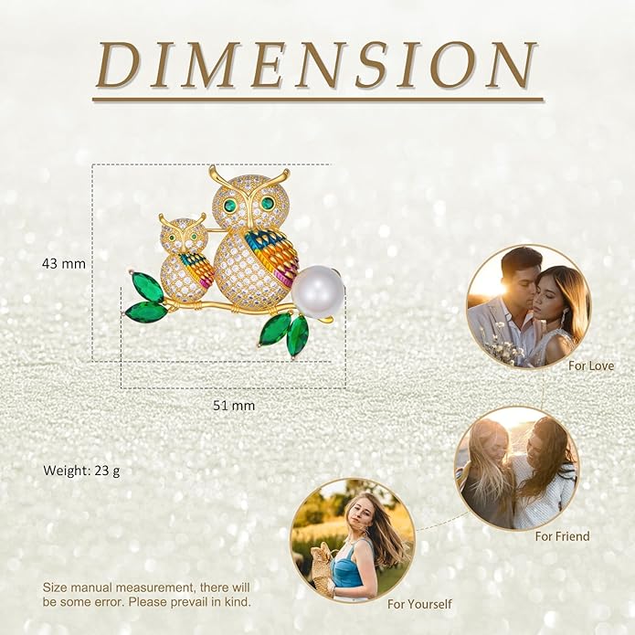 Bird Theme Brooch Pin Cute Bird Animal Brooches Accessories Christmas Birthday Gift for Women
