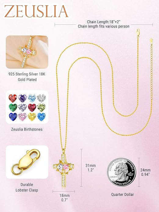 Valentine's Day Gifts for Wife 925 Sterling Silver Double Birthstone Pendant Necklaces I Love You for Always and Forever Necklace Anniversary Birthday Gifts for Wife Girlfriend Mom Her
