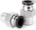 TAILONZ PNEUMATIC Male Straight 1/4 Inch Tube OD x 1/8 Inch NPT Thread Push to by TAILONZPNEUMATIC
