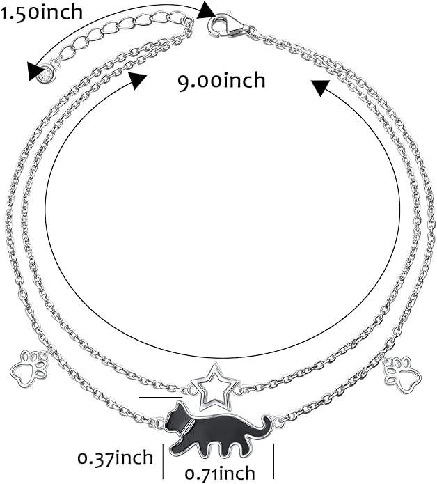 S925 Sterling Silver Anklets Adjustable Beach Foot Ankle Bracelet Jewelry Gifts For Women Girls