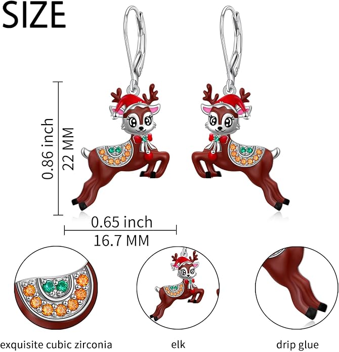 FLYOW 925 Sterling Silver Cute Animal Jewelry Hummingbird/Butterfly/Wolf/Corgi/Cat/Snake/Spider/Bat/Penguin/Bear/Opossum/Frog/Guinea Pig for Women Mother Friend Animal Lovers