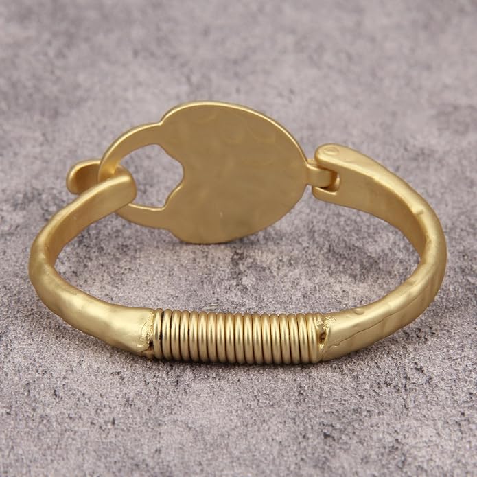 Gold Cuff Bracelet for Women Silver Beaded Bracelets Open Bangle Stackable Stretch Bead Bracelet Boho Jewelry Gifts for Wife Couple