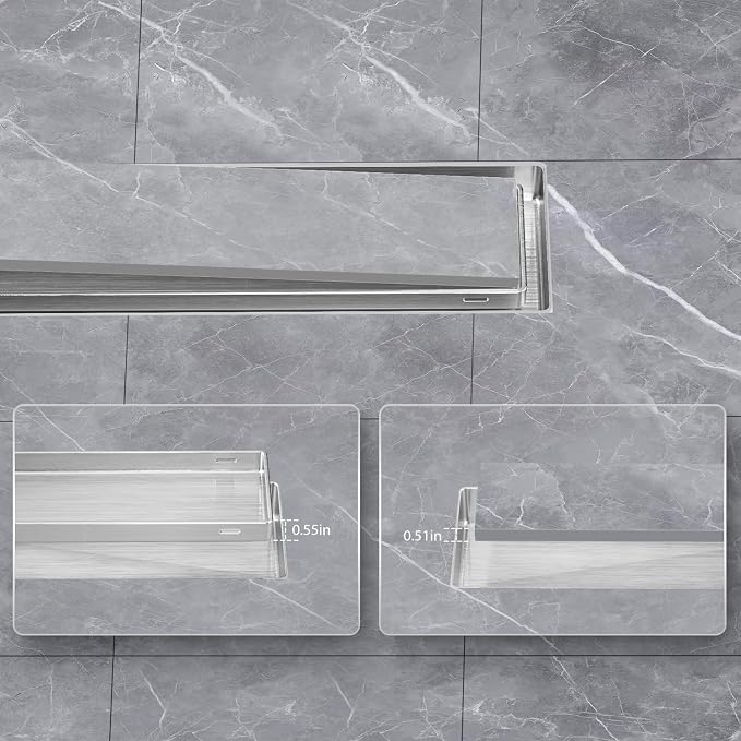 EXF Linear Shower Drain 36 Inch Brushed Nickel - Image 6
