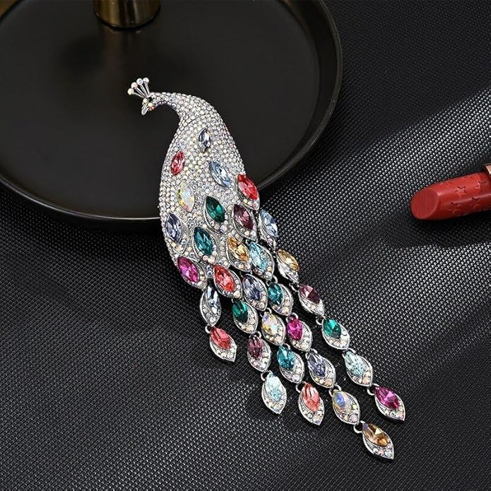 Animal Brooch for Women Girls 18k Gold Plated Animal Brooch Pin Rhinestone Animal Brooch Lapel Pin Jewelry Thanksgiving Day Birthday Wedding Gifts for Mom Wife