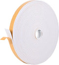 Kikerike Self Adhesive Foam Tape Weatherstrip 1in x 1/8in x 40Ft High Density by Kikerike