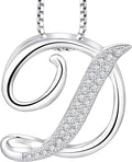 STARCHENIE Initial Necklace for Women 925 Sterling Silver Letter A-Z Pendant 26 Alphabet Jewelry