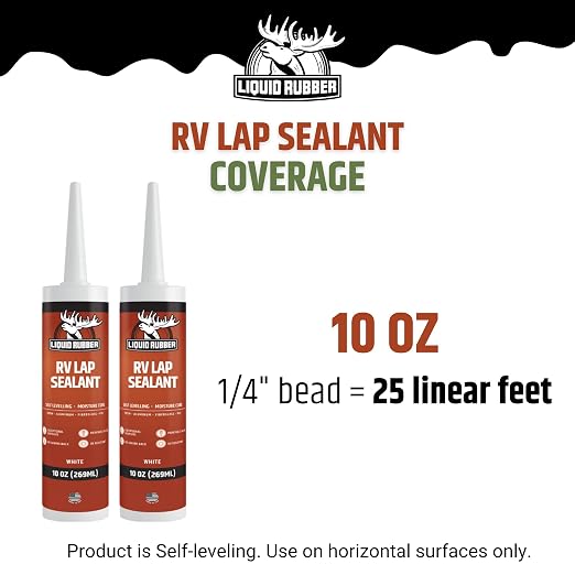 Liquid Rubber RV Lap Sealant, Self-Leveling Roof Sealer, 2 Pack | Flows - Image 6