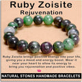 AD Beads Handmade Gemstone Stretch Elastic Bracelet Crystal Healing Reiki Nature's Beauty and Spiritual Essence Unisex