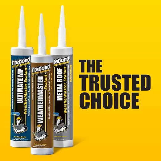 Titebond 44011 WeatherMaster Sealant Cartridge, 10.1 oz, Translucent - Image 10