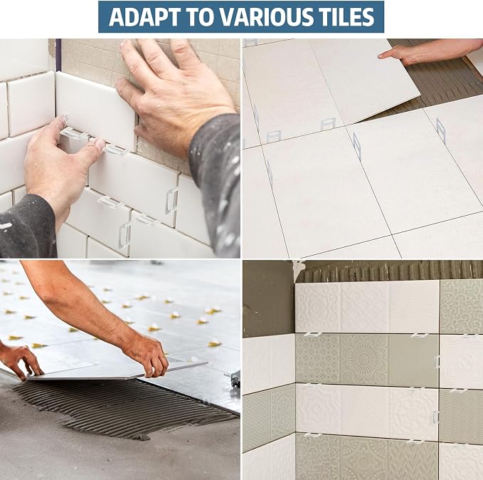 1000 Tile Spacers 1/16 Inch Tile Leveling Clips - Image 6