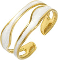 Multi-layer Cuff Bracelet for Women Cross Wire Bracelets Open Wide Cuff Gold Bangle Bracelet