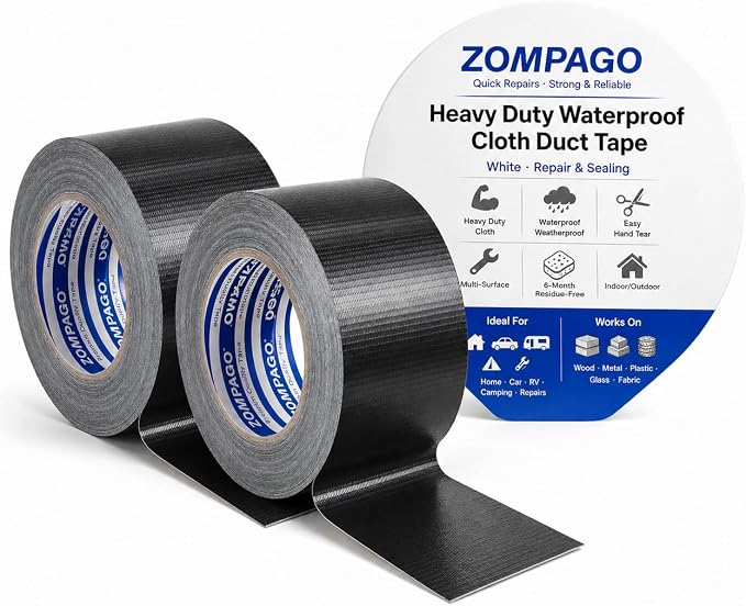 ZOMPAGO Weather Stripping Tape Door Window Seal 2 Roll, 1.8 in x 33 FT by ZOMPAGOTape