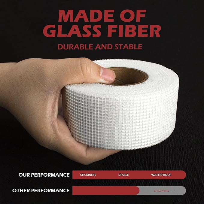 NEZUIBAN 6Pcs - Drywall Joint Tape, Fiberglass Mesh Tape - Image 3