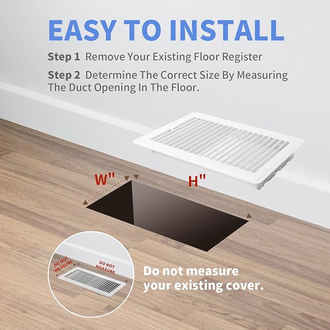 Howeall 6x10 Inch Floor Register 2 Pack - Image 6