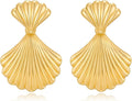 Gold/Silver Shell Dangle Earrings for Women Seashell Drop Dangle Earrings Ocean Beach Earrings Summer Jewelry