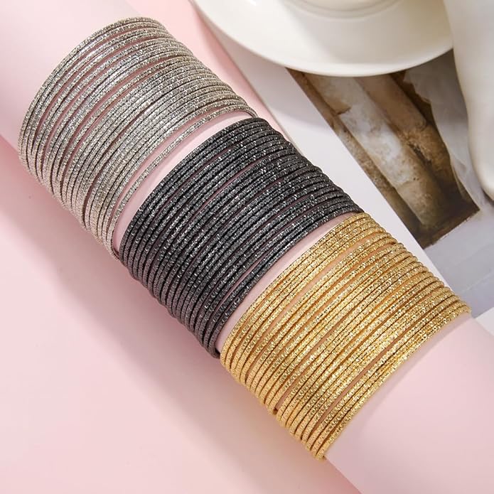 16Pcs Gold Bangle Bracelets for Women - Multi Layer Stackable Textured Bracelets Boho Jewelrys Set.