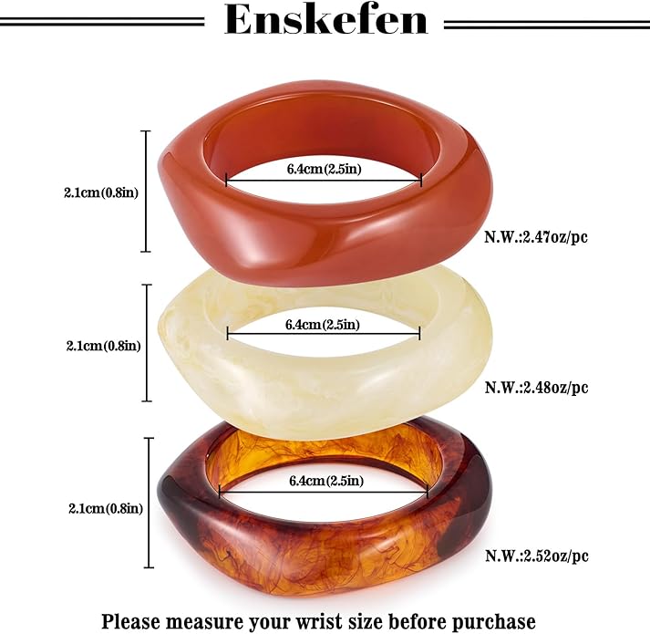 Acrylic Resin Bangles Bracelets for Women Wide Irregular Geometric Wristband Statement Bracelet Punk Chunky Acrylic Resin Bangle