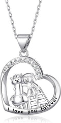 Animal Necklace Cat/Fox/Otter/Sloth/Cow/Highland Cow/Koala Necklace Cute Animal Jewelry Gifts for Women