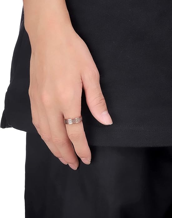 BioMag Magnetic Rings, Pure Copper Rings for Men Women, Adjustable Fingers Thumb Ring Jewelry Gift