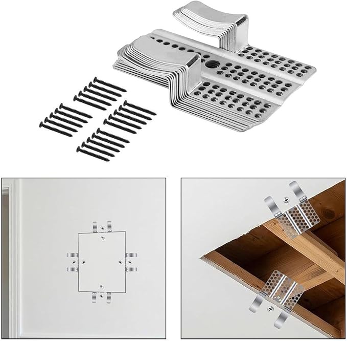 SagaSave Stainless Steel Drywall Repair Clips, Sheetrock Wall Patching Support - Image 6