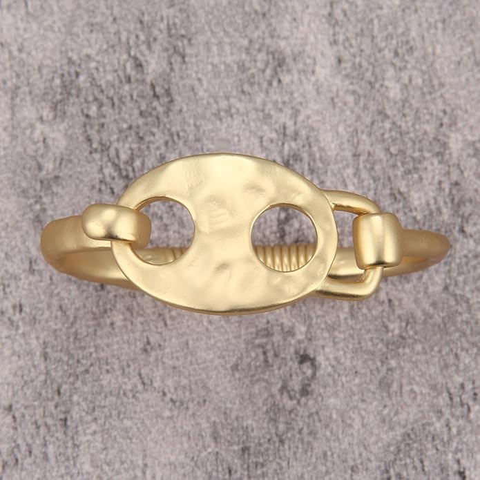 Gold Cuff Bracelet for Women Silver Beaded Bracelets Open Bangle Stackable Stretch Bead Bracelet Boho Jewelry Gifts for Wife Couple