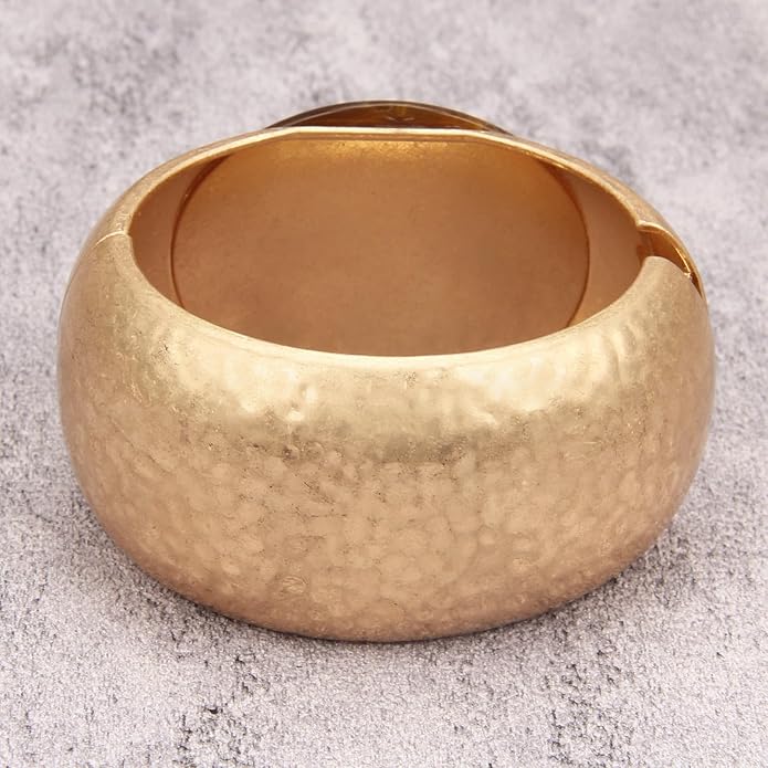 Gold Cuff Bracelet for Women Silver Beaded Bracelets Open Bangle Stackable Stretch Bead Bracelet Boho Jewelry Gifts for Wife Couple