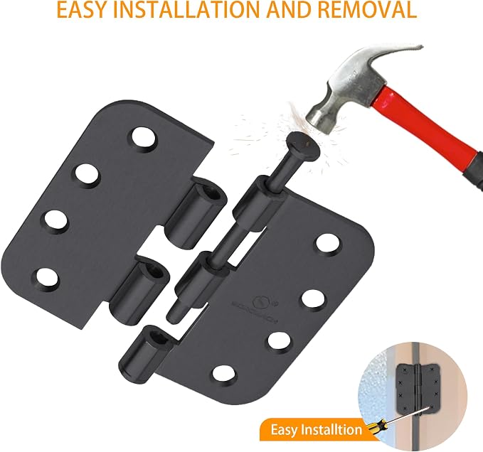 Matte Black Heavy Duty Door Hinge 4 X 4 Inch Ball Bearing Commercial Hinges - Image 4