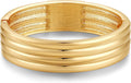 Chunky Gold Bangles Bracelet for Women Trendy Statement Bracelet Dainty Charm Gold Valentine's Day Gift Jewelry for Her