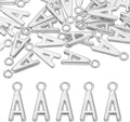 uxcell Letter Charm, Alloy Letter Initial Alphabet Charm for DIY Crafts Jewelry Making Bracelet Earrings Necklace