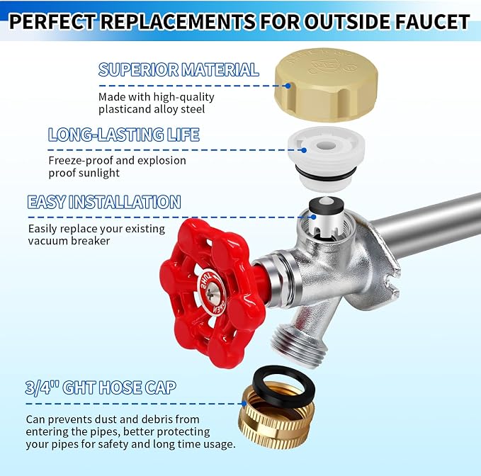 Vacuum Breaker Repair Kit, Frost Free Outdoor Faucet ASSE 1019-A Repair Kit - Image 2