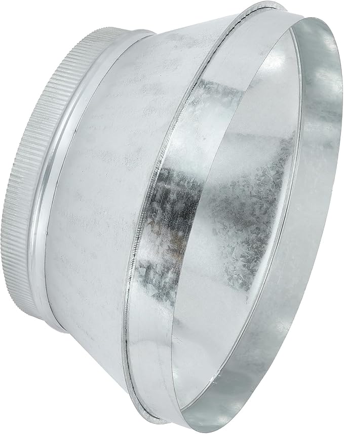 PATIKIL 16 Inch to 12 Inch Duct Reducer, Galvanized Steel Round Air Duct by PATIKIL