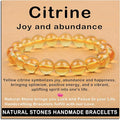 AD Beads Handmade Gemstone Stretch Elastic Bracelet Crystal Healing Reiki Nature's Beauty and Spiritual Essence Unisex