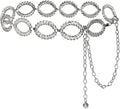 Women's Chain Belt Metal Waist Belt Chunky Belly Link Belt