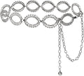 Women's Chain Belt Metal Waist Belt Chunky Belly Link Belt