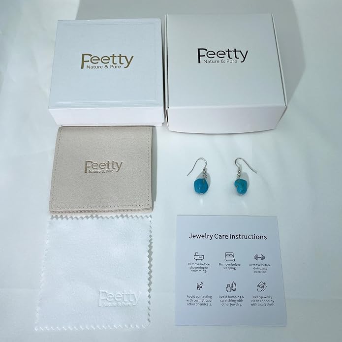 Turquoise Dangle Earrings Vintage 925 Sterling Silver Irregular Gemstone Drop for Women Gift