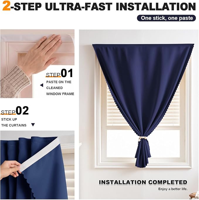 Self Adhesive Blackout Curtains - Image 2