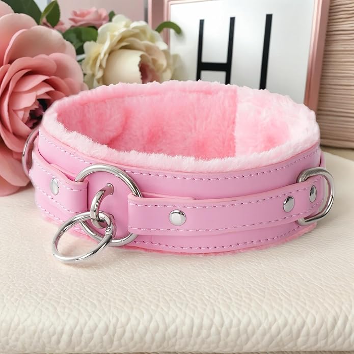 Choker Collar for Women, Gothic Punk Neckace Fashion Jewerly Adjustable Leather Collar with Alloy Buckle