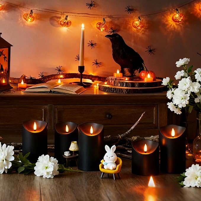 Nimiko Flameless Candles with Remote, Battery Operated Flickering Flameless - Image 6