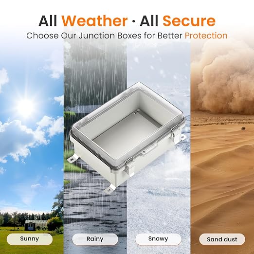 QILIPSU UL94-V0 Outdoor WiFi Enclosure 13.8"x9.9"x5.9" Waterproof Electrical - Image 7