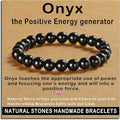 AD Beads Handmade Gemstone Stretch Elastic Bracelet Crystal Healing Reiki Nature's Beauty and Spiritual Essence Unisex