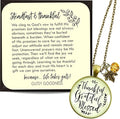 Gutsy Goodness Autumn Necklaces Fall October Theme Pumpkin Spice Halloween Thanksgiving Themed Pendant Message Jewelry
