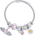 Charm Bracelets for Girls Cute Cartoon Friendship Bracelets Adjustable Bangle Gifts for Girls DIY Jewelry