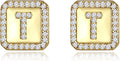 Gold Earrings for Women 24K Gold Filled Initial Earrings for Women S925 Earrings Gifts for Her