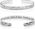 Carviell Engraved Cuff Bracelets for Women – Inspirational, Friendship, Love, Mom, Daughter, Sister, Christian, Graduation, Memorial & Wedding Gifts – 80+ Phrases – Stainless Steel, Gift-Ready