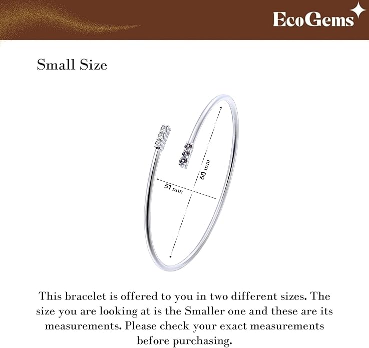 EcoGems Lab Grown Gemstone & Moissanite Bracelets – 14K White or Yellow Gold Plated Sterling Silver – Featuring Lab Grown Diamonds, Emeralds, Paraiba, Sapphire & Pearls – Sustainable Luxury Gift with Gift Box