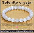 AD Beads Handmade Gemstone Stretch Elastic Bracelet Crystal Healing Reiki Nature's Beauty and Spiritual Essence Unisex