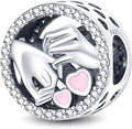 Charm Beads for Women, S925 Sterling Silver Dangle Charm Beads for European Charm Bracelet & Snake Chain Bracelets, Love Family Friendship Butterfly Pet Flower Designs, Gift Box Included